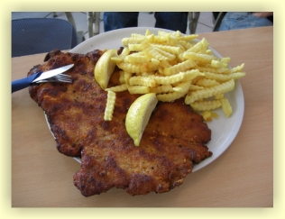 Das war das kleinste der großen Schnitzel...